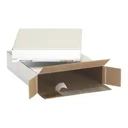 Walmart Box Partners Self-Seal Side Loading Boxes 9 1/4 x 3 x 6 3/4 White 25/Bundle 936SSFOL offer