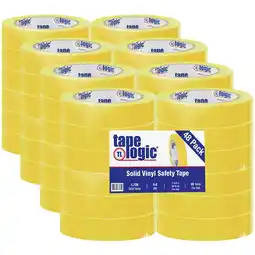 Walmart Partners Brand Safety Tape,Vinyl,1x36 yd.,Yellow,PK48 T9136Y offer