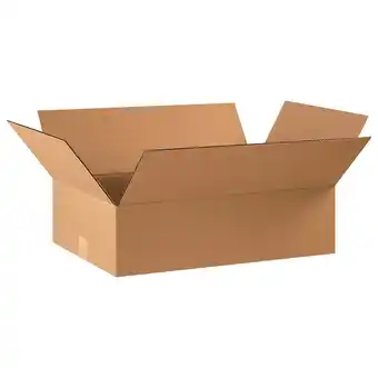 Walmart Box Partners Flat Corrugated Boxes 22 x 14 x 6 Kraft 20/Bundle 22146 offer