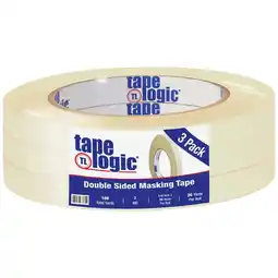 Walmart Tape Logic Double Sided Masking Tape 7 Mil 1/2 x 36 yds. Tan 3/Case T9531003PK offer