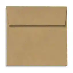 Walmart LUX 70 lb 4 x 4 Peel & Press Square Envelopes Grocery Bag Brown 8504-GB-250 offer