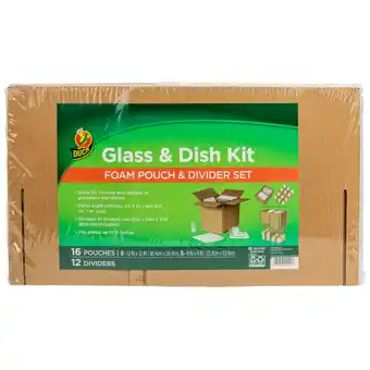 Walmart Duck Dish and Glass Moving Kit, 16 Pouches and 12 Corrugate Dividers (Box Not Included) offer