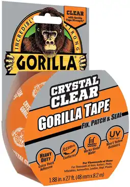 Walmart Gorilla Crystal Clear Tape, 1.88 inch x 27 ft Roll offer