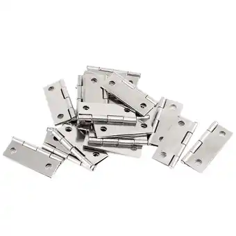 Walmart Unique Bargains Furniture Drawer Door Stainless Steel Hinges 1.5 Length 20Pcs offer