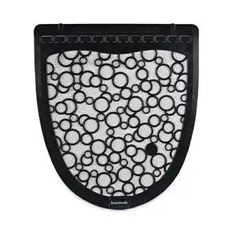 Walmart Boardwalk Disposable Urinal Floor Mat 2.0, Slip-Resistant Rubber, 17.5 x 20, Black/White, 6/Carton offer