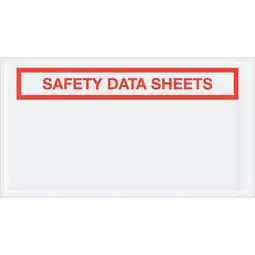 Walmart Tape Logic SDS Envelopes Safety Data Sheets 5 1/2 x 10 Clear 1000/Case PL494 offer