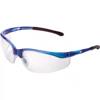 Walmart Half Frame Safety Glasses, Anti-Fog, Clear Lens, Blue Frame offer