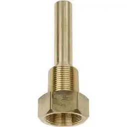 Walmart Weiss Instruments B454165 0.75 in. NPT Brass Thermowell - 3.5 in. stem offer