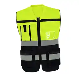 Walmart koolsoo Reflective Vest High Visibility Vest for Biking Walking Hiking Yellow Black L offer