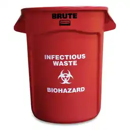 Walmart Special Made RCP263294RED 32 gal Brute Container with Imprint offer