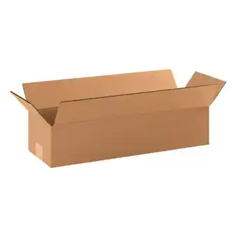 Walmart Office Depot Brand Long Corrugated Boxes 19 x 6 x 4, Bundle of 25 offer