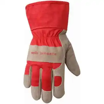 Walmart Wells Lamont 952M Kids Suede Cowhide Leather Palm Gloves offer