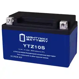 Walmart YTZ10S Lithium Replacement Battery compatible with KTM 890 Duke 21-UP offer