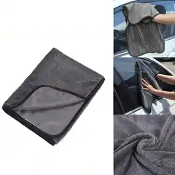 Walmart Jwputqe Car Cleaning Coral Velvet Car Wash Towel for Car And Motorcycle Care 50X60cm offer