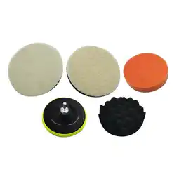 Walmart 6Pcs 5 Inch Flat Wave Polished Sponge Wool Wheel Car Beauty Waxing Ball Kit offer