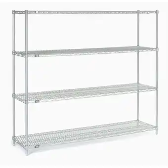 Walmart Nexel Industries 21726Z 21 x 72 x 63 in. Electroplating Starter Shelf Unit, Poly-Z-Brite offer