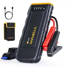 Walmart VTOMAN 4500A Portable Car Jump Starter - 12V Booster for 10L Gas/8L Diesel, Dual USB+LED offer