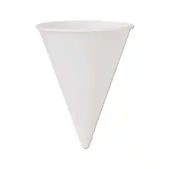 Walmart Cone Water Cups Cold, Paper, 4oz, White, 200/Bag, 25 Bags/Carton offer