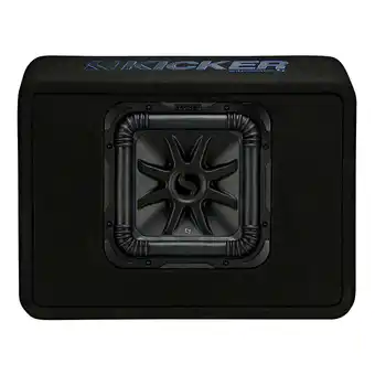 Walmart Kicker 10 1200W Single Loaded Solo-Baric L7S Subwoofer Enclosure | 44TL7S102 offer