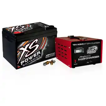 Walmart XS Power Battery XP1000CK2 AGM Battery 16V 2 Post w/15A IntelliCharger offer