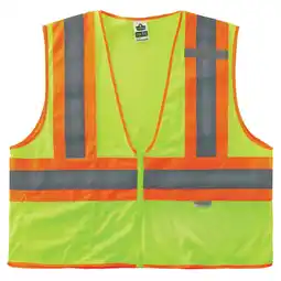 Walmart Ergodyne GloWearÂ 8230Z Type R Class 2 Two-Tone Vest, Lime, 2XL/3XL offer