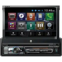 Walmart Dual XDVD156BT 7 Single-Din DVD Receiver with Motorized Touchscreen, New offer