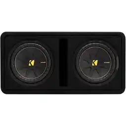 Walmart Kicker 50DCWC102 Dual CompC 10-inch Subwoofers in Vented Enclosure, 2-Ohm offer