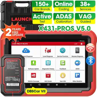 Walmart LAUNCH X431 PROS V+ 5.0 Scan Tool, 38+ Resets, ECU Coding, CANFD, FCA AutoAuth, 2 Yrs Free Updates offer