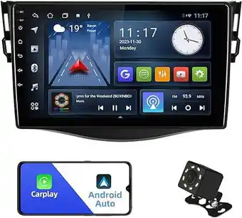 Walmart 2+32G 9 inches Android 10 Double Din Car Stereo for Toyota RAV4 2006-2012 IPS Touchscreen offer