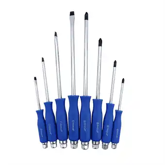 Walmart 8-Piece Dual- Hammer Screwdriver Combination Set Chrome Vanadium Steel Screwdriver Set offer