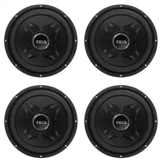 Walmart BOSS Audio CXX12 12 1000 Watt 4-Ohm Car Stereo Audio Power Subwoofer (4 Pack) offer