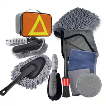 Walmart Car Wash Tool Brush 10-Piece Set Car Tire Brush Hub Brush Densified Large Glove Car Wash Brush offer