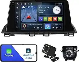 Walmart 2+32G 9 inches Android 10 Double Din Car Stereo for Mazda 3 Axela 2014-2019 IPS Touchscreen offer