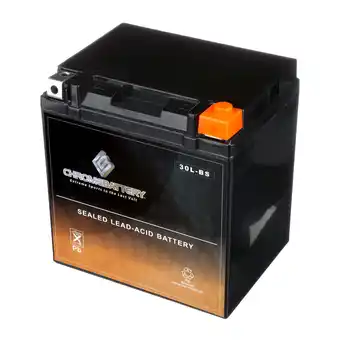 Walmart Chrome Battery Ytx30L-Bs Motorcycle Battery for Harley-Davidson Fl, Flh Series (Touring) offer