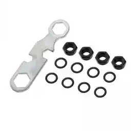 Walmart hengtong 4xSkateboard Truck Rebuild Kit Washers M8 Nuts and Wrench Tool Black offer