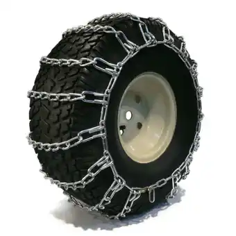 Walmart The ROP Shop | Pair of 2 Link Tire Chains 18x6.5x8 for Sears Craftsman Lawn Mower, Snow Blower offer