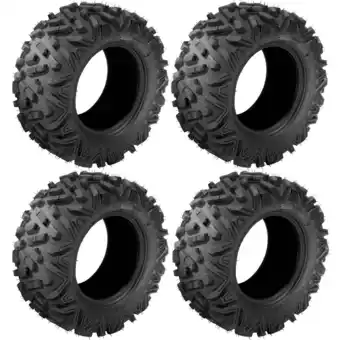 Walmart Ktaxon Set of 4 6PR All Terrain ATV UTV Tires, 25x8-12 Front & 25x10-12 Rear, Tubeless offer