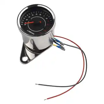 Walmart Durable 12V Universal Motorcycle Tachometer Meter LED Backlight 13K RPM Shift offer