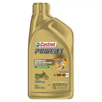 Walmart Castrol POWER1 Full Synthetic Motorcycle Oil 5W-40, 1 Qt offer