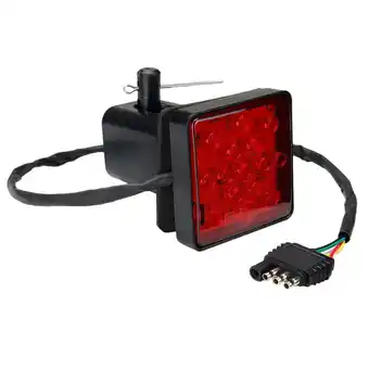 Walmart Red 15 LED 2 inch Trailer Truck Hitch Tow Haul Receiver Cover Brake Light with Pin 12V offer