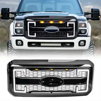 Walmart AMERICAN MODIFIED Raptor Style Mesh Grille for 11-16 Ford F250/350/450/550 offer