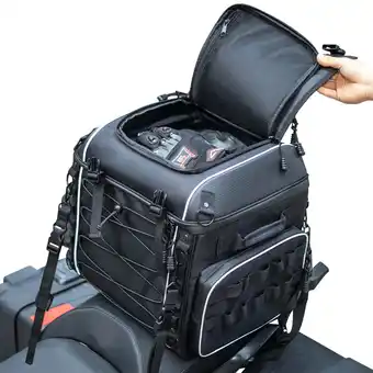 Walmart Kemimoto Motorcycle Luggage Bag Saddlebag For Touring Road King Glide Black offer