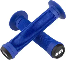 Walmart ODI Longneck ST Grips 135mm Blue Flangeless Mushroom Rib Pattern offer