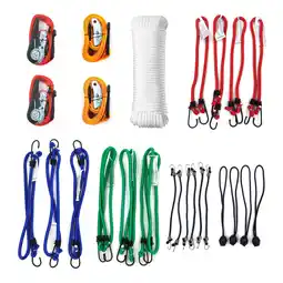 Walmart Hyper Tough 25 Pieces Ratchet/Cam Buckle Tie Down Kit offer