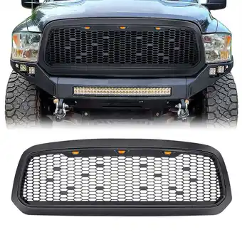 Walmart Pre-Owned American Modified Mesh Grille w/Amber Lights for 2013-2018 Dodge Ram 1500 offer