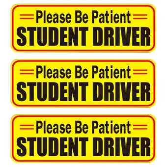 Walmart 3pcs PVC Student Driver Sticker Student Driver Reflective Magnet for Car Auto offer