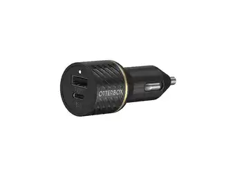 Walmart OtterBox 78-52545 Black Shimmer USB-C and USB-A Fast Charge Dual Port Car Charger, 30W offer