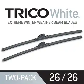 Walmart TRICO White 2 Pack, 26 + 26 Extreme Weather Winter Beam Wiper Blades (35-2626) offer