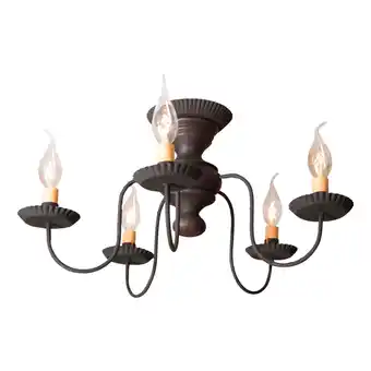 Walmart Irvins Country Tinware Irvin's Country Tinware Thorndale Ceiling Light Hartford Black & Red offer