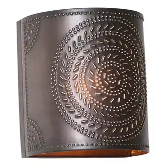 Walmart Irvins Country Tinware Chisel Sconce Light in Kettle Black offer